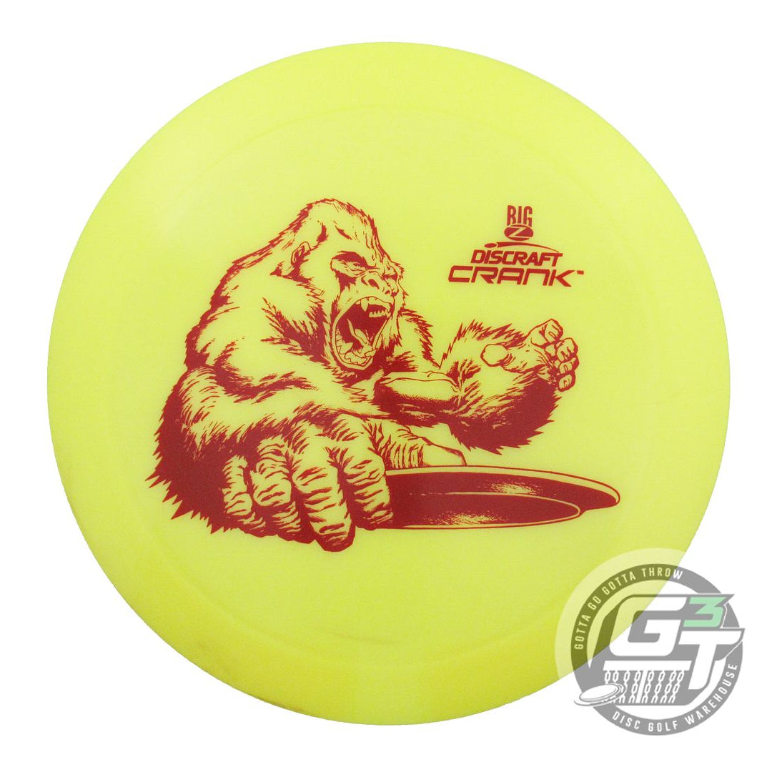 USED Discraft Big Z Crank 175g Yellow Maroon Stamp Distance Driver Golf Disc