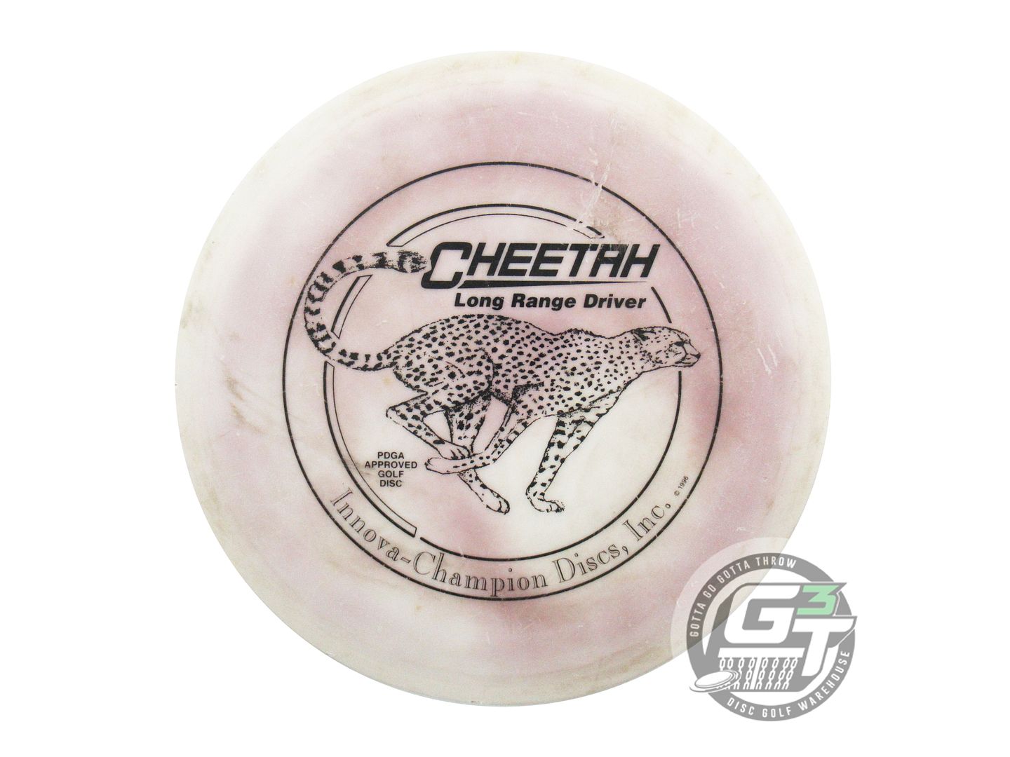 USED Innova DX Cheetah 168g White SHARPIED TO DEATH Fairway Driver Golf Disc