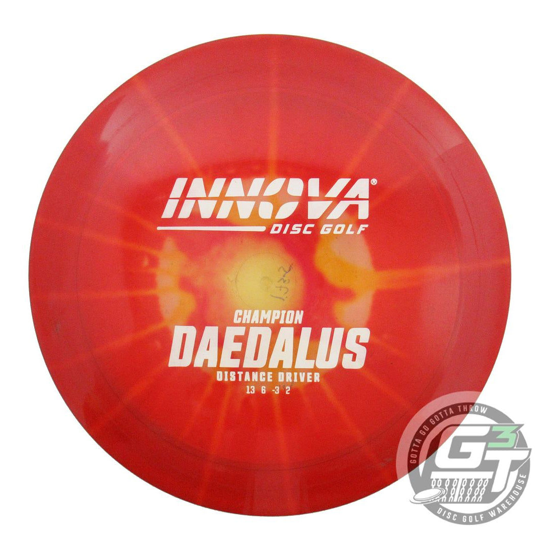 USED Innova I-DYE Champion Daedalus 175g Red Burst Distance Driver Golf Disc