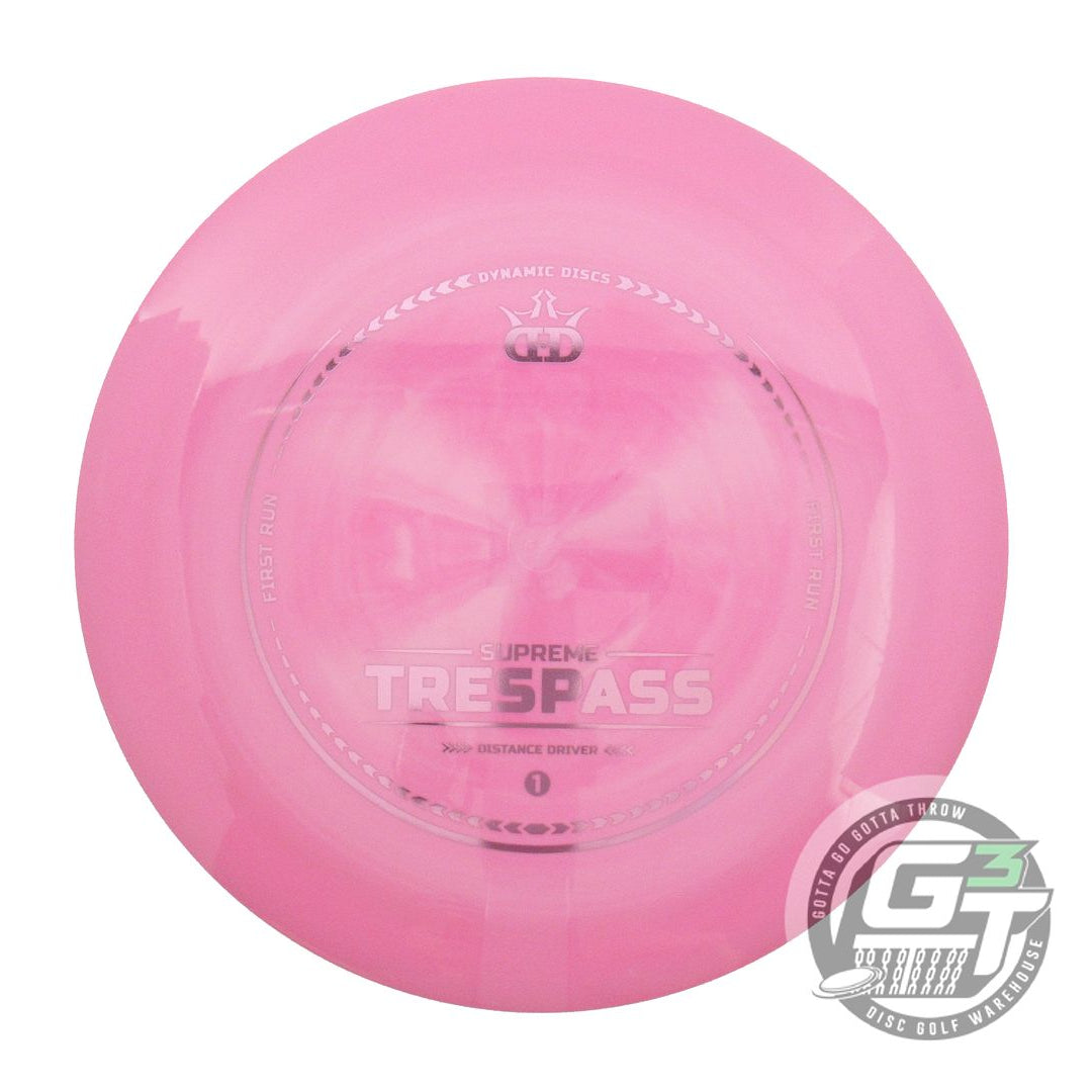 Dynamic Discs First Run Supreme Trespass Distance Driver Golf Disc (Individually Listed)