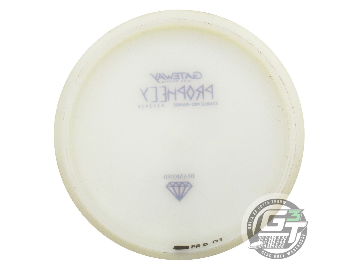 USED Gateway Diamond Prophecy 177g White Purple Stamp Midrange Golf Disc