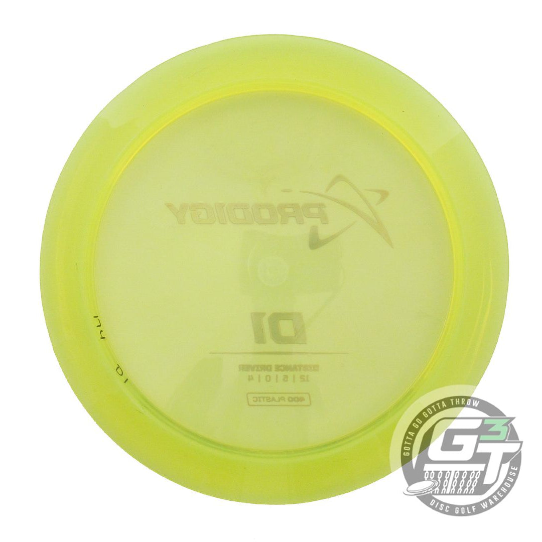 USED Prodigy Discs 400 D1 174g Yellow Copper Foil Distance Driver Golf Disc