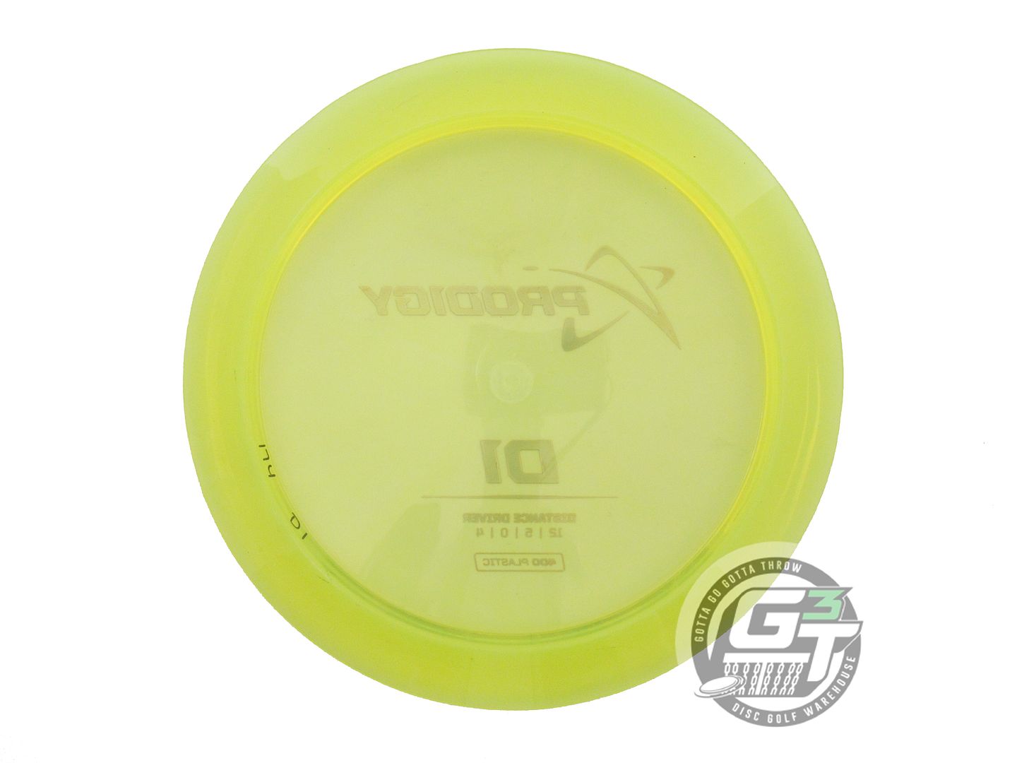 USED Prodigy Discs 400 D1 174g Yellow Copper Foil Distance Driver Golf Disc
