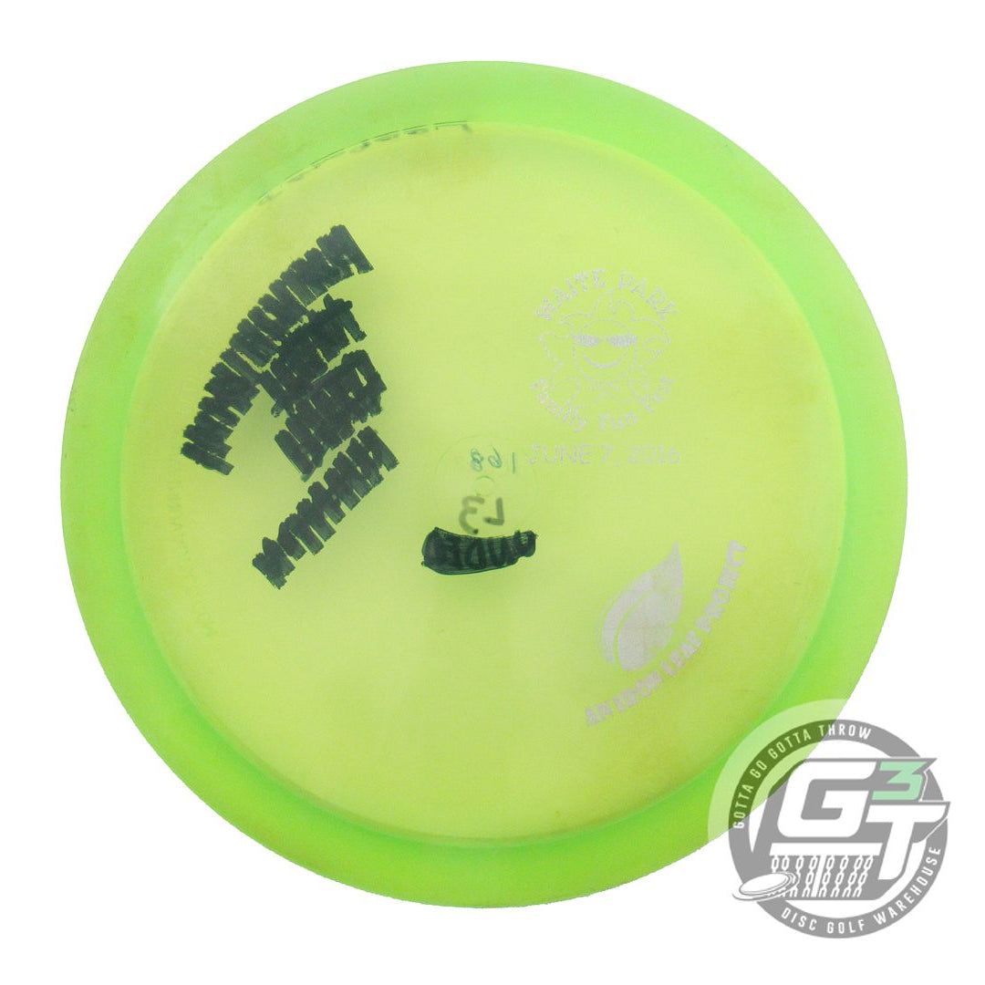 USED Innova Champion Leopard3 168g Lime Silver Glitter Foil Fairway Driver Disc