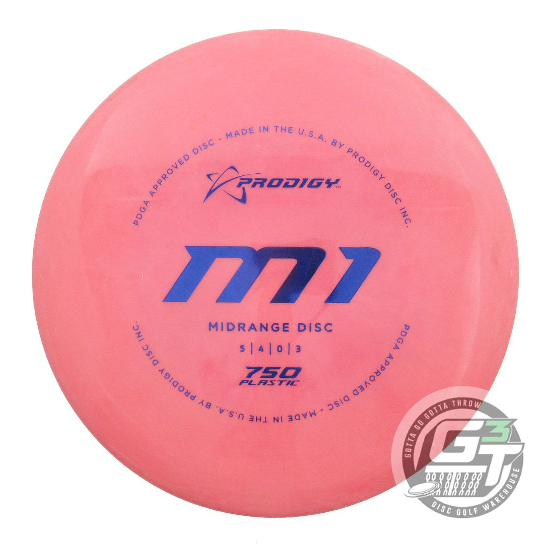 USED Prodigy Discs 750 M1 179g Pink Blue Foil Midrange Golf Disc