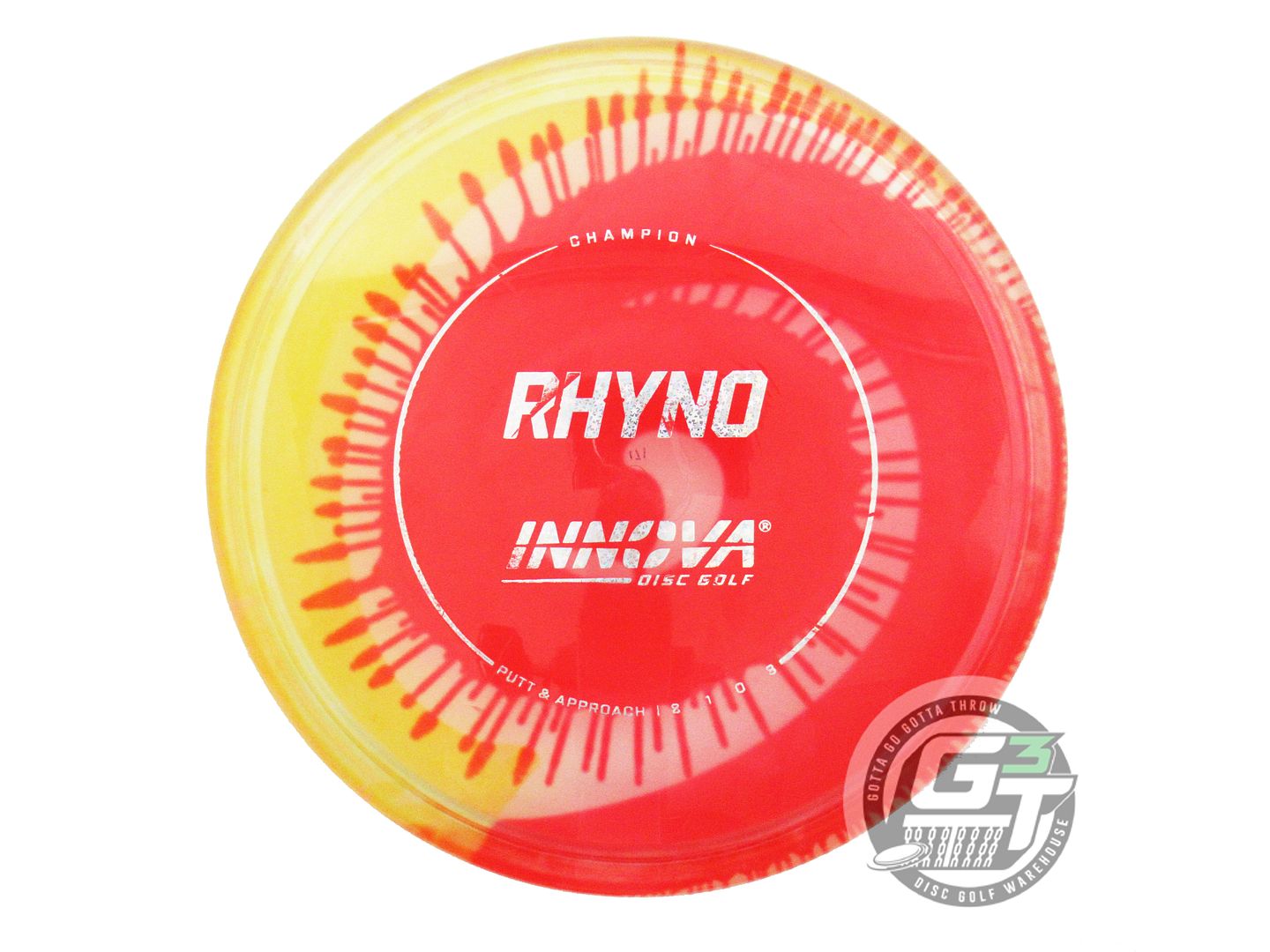 USED Innova I-DYE Champion Rhyno 171g Spiral Burst Putter Golf Disc