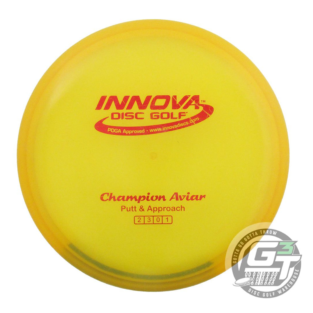 USED Innova Champion Aviar 166g Marigold Red Foil Putter Golf Disc