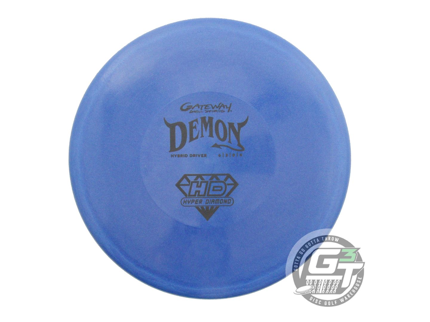 USED Gateway Hyper-Diamond Demon 175g Blue Black Stamp Midrange Golf Disc