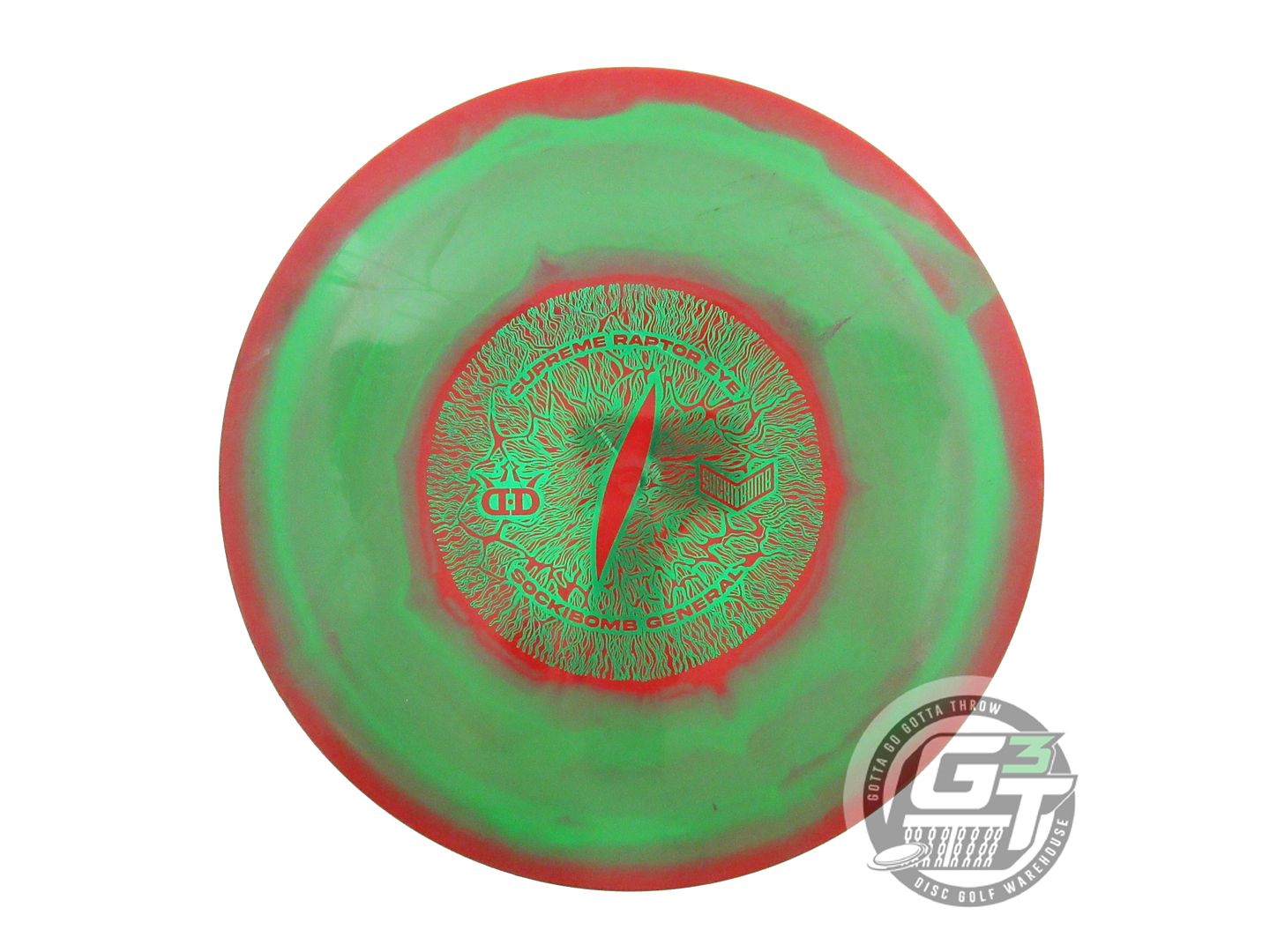 USED Dynamic Discs Supreme Raptor Eye General 175g Red-Green Driver Golf Disc