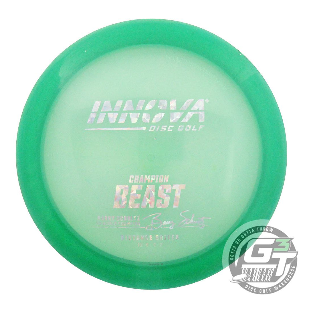 USED Innova Champion Beast 164g Green Silver Shatter Foil Distance Driver Disc