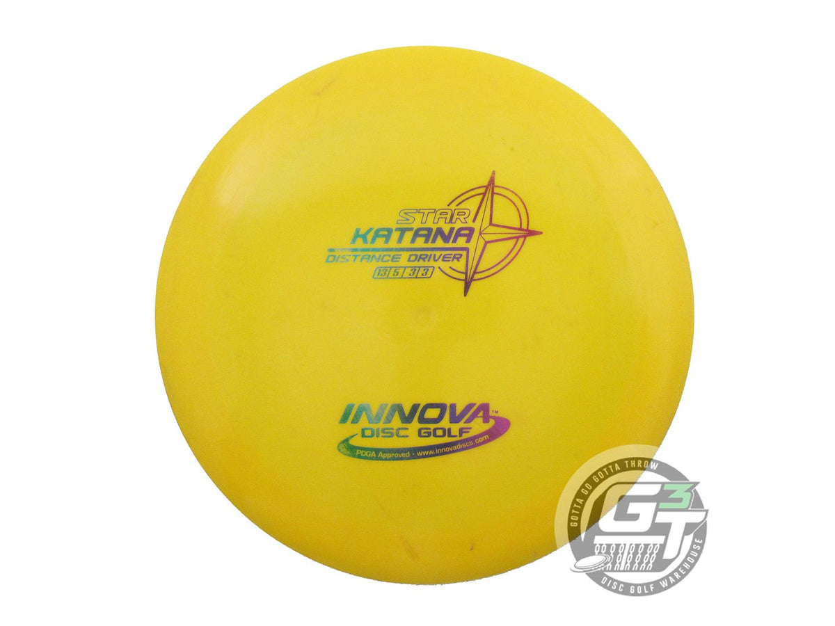 USED Innova Star Katana 169g Marigold Rainbow Foil Distance Driver Golf Disc