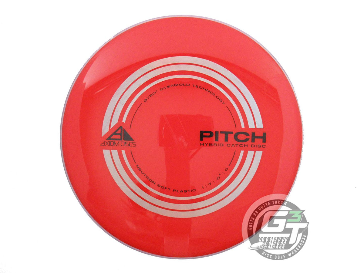 USED Axiom Discs Neutron Soft Pitch 146g Red Lilac Rim Distance Driver Golf Disc