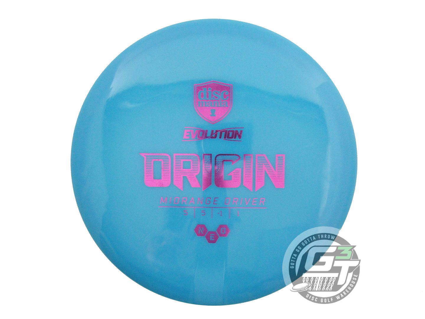 USED DiscMania Neo Origin 171g Blue Magenta Foil Midrange Golf Disc