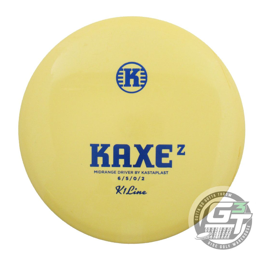 USED Kastaplast K1 Kaxe Z 174g Yellow Blue Foil Midrange Golf Disc