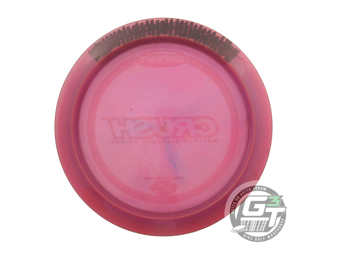 USED Discraft Z Crush 169g Pink White Stamp PFN Distance Driver Golf Disc