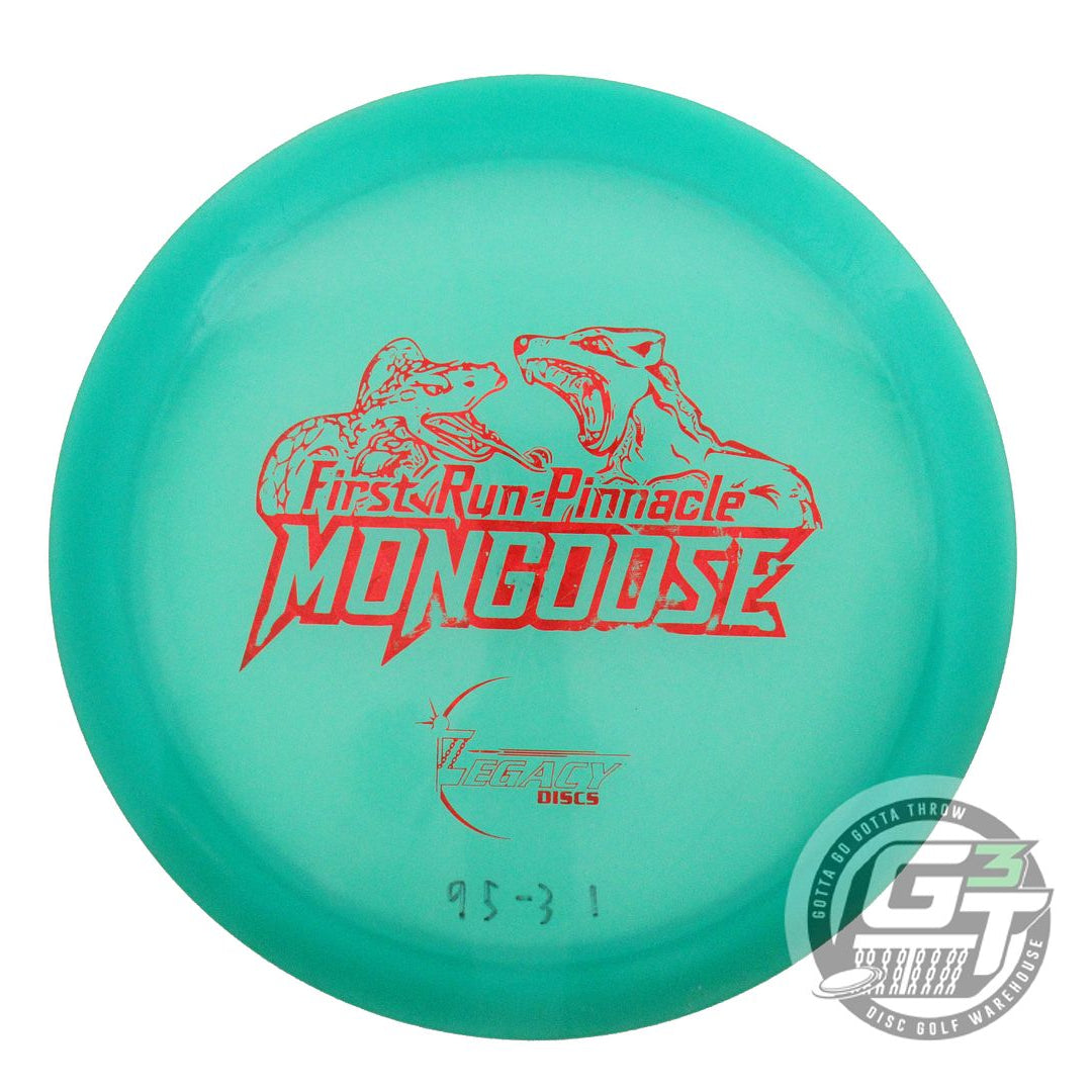 USED Legacy Discs Pinnacle Mongoose 175g Green Red Shatter Foil Driver Golf Disc