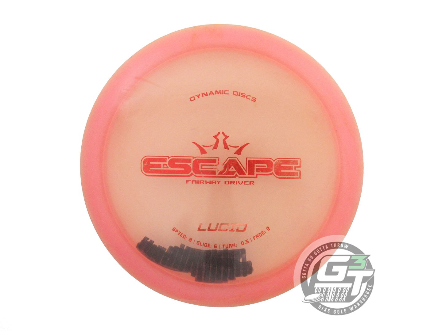 USED Dynamic Discs Lucid Escape 174g Pink Red Foil Fairway Driver Golf Disc