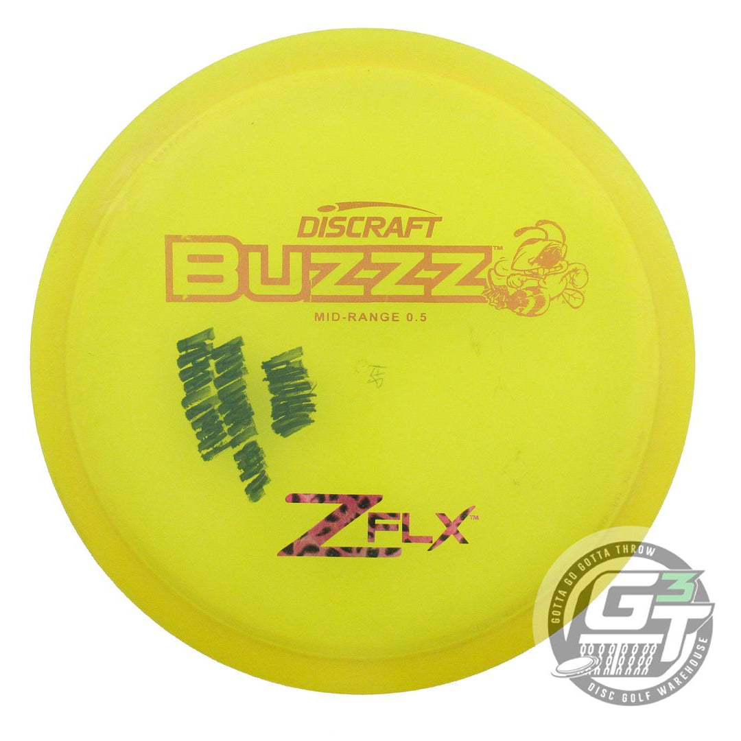 USED Discraft Z FLX Buzzz 177g Yellow Copper Foil Midrange Golf Disc