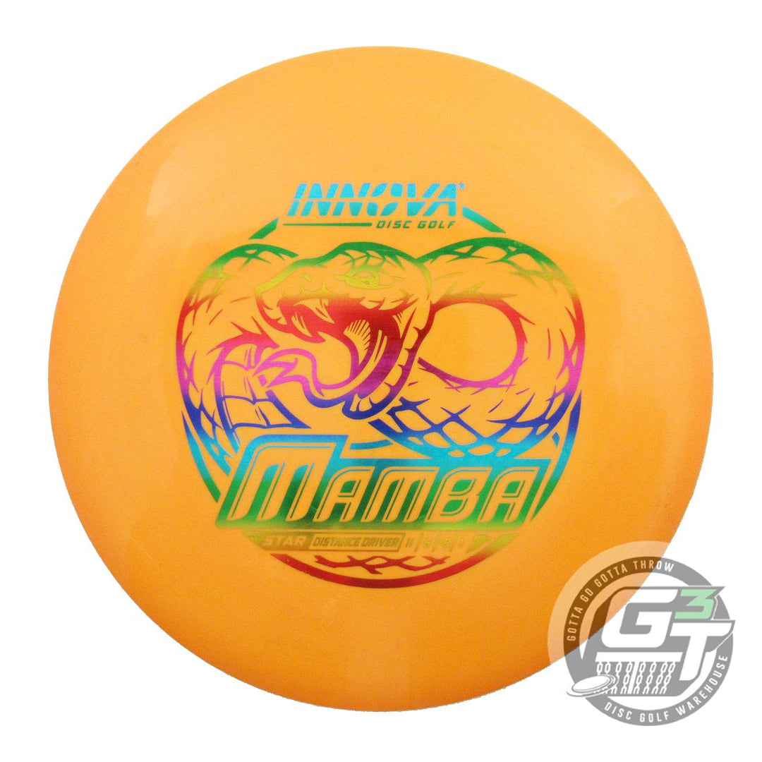 USED Innova Star Mamba 171g Orange Rainbow Foil Distance Driver Golf Disc