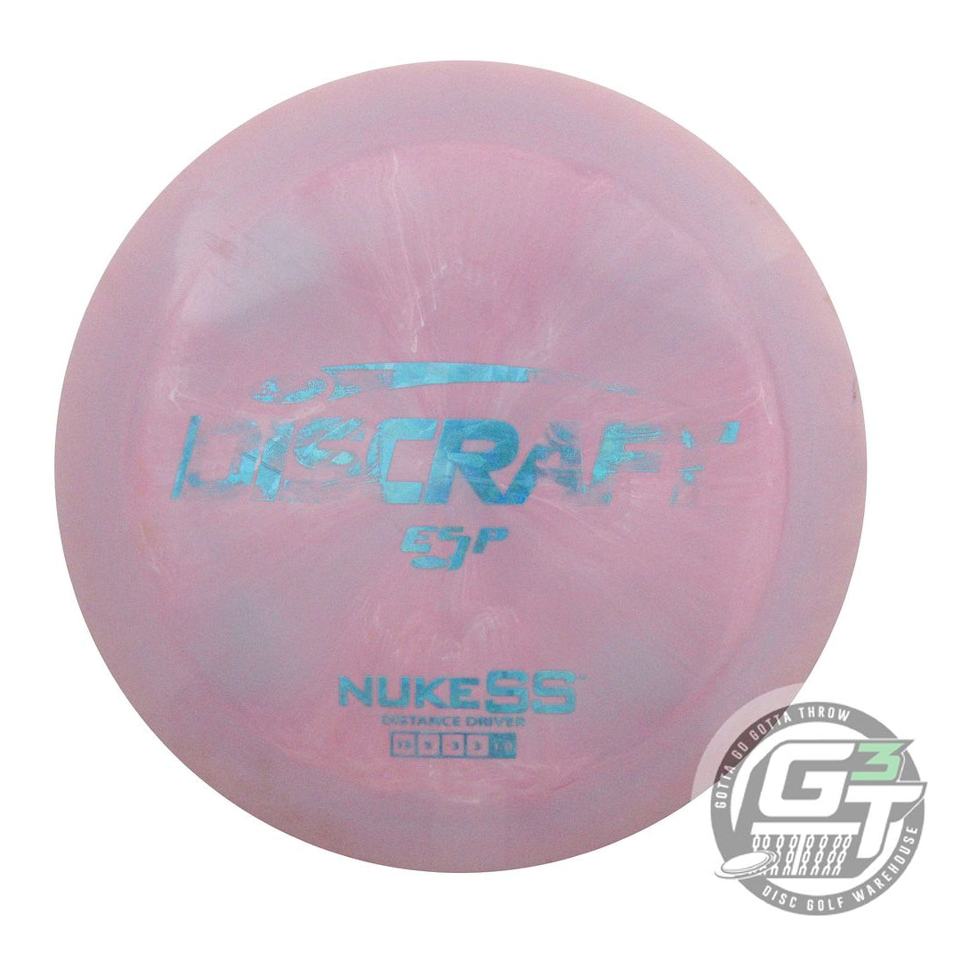 USED Discraft ESP Nuke SS 174g Lilac Teal Shatter Foil Distance Driver Golf Disc