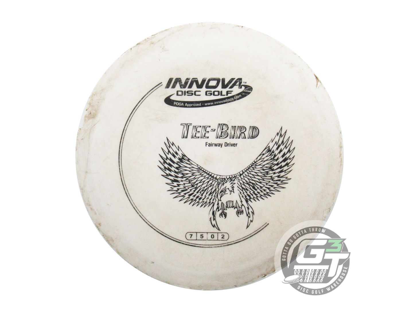 USED Innova DX Teebird 162g White Black Stamp Fairway Driver Golf Disc