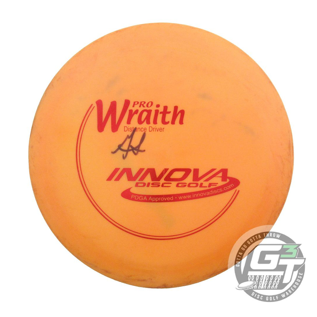USED Innova Pro Wraith 166g Orange Red Foil PFN Distance Driver Golf Disc