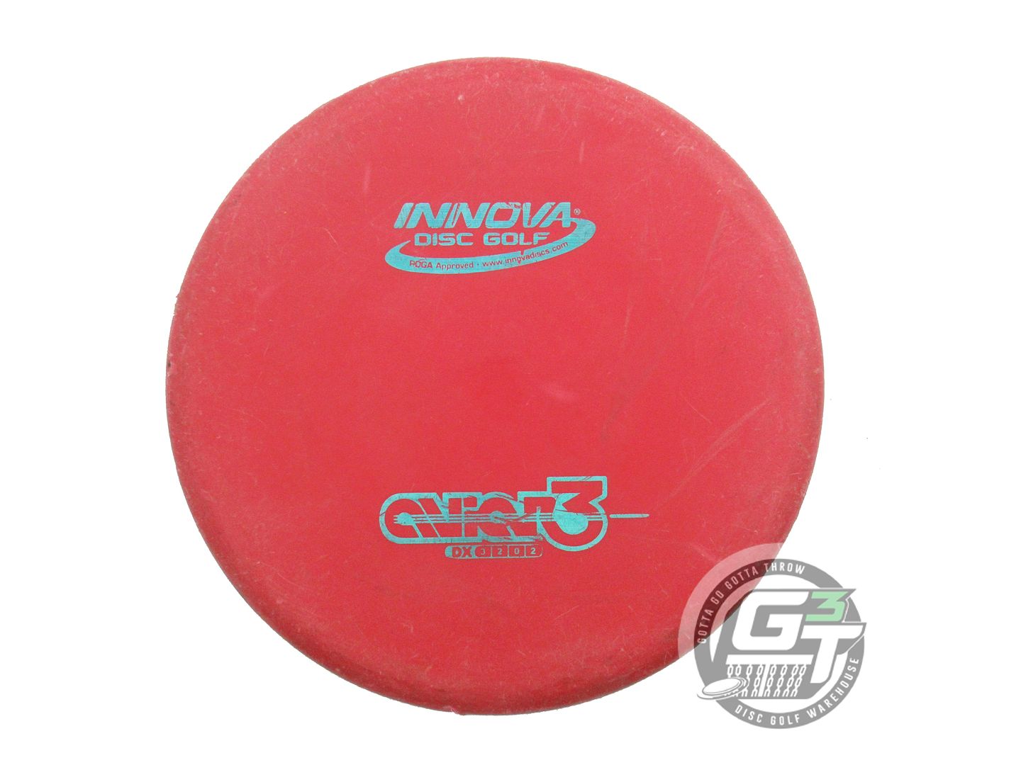 USED Innova DX Aviar3 175g Red Aqua Foil Putter Golf Disc
