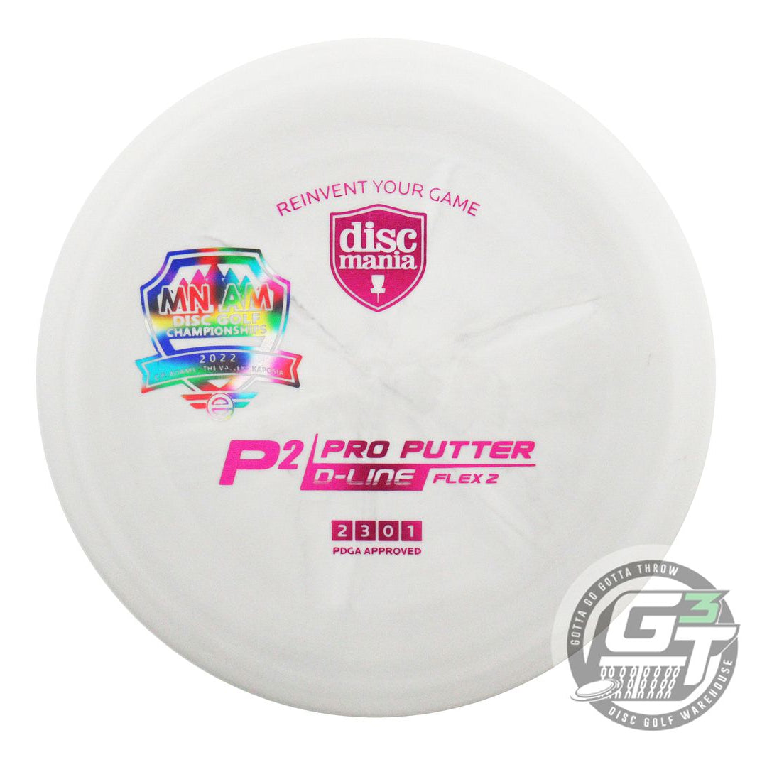 NOS DiscMania D-Line Flex 2 P2 173g Gray Purple Foil Putter Golf Disc
