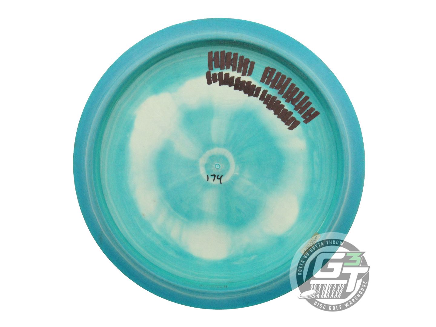 USED Discraft ESP FLX Undertaker 173g Teal-Green Pink Heart Foil Driver Disc