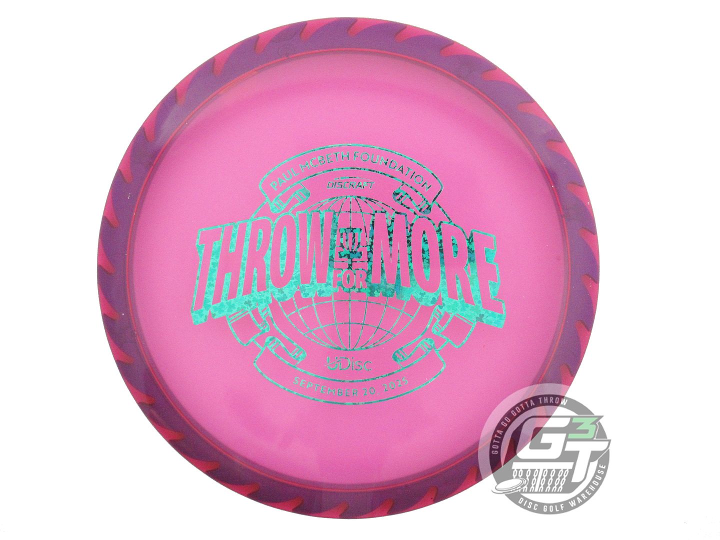 USED Discraft FuZed BuzzzSaw Buzzz 179g Pink PUDDLE TOP Midrange Golf Disc