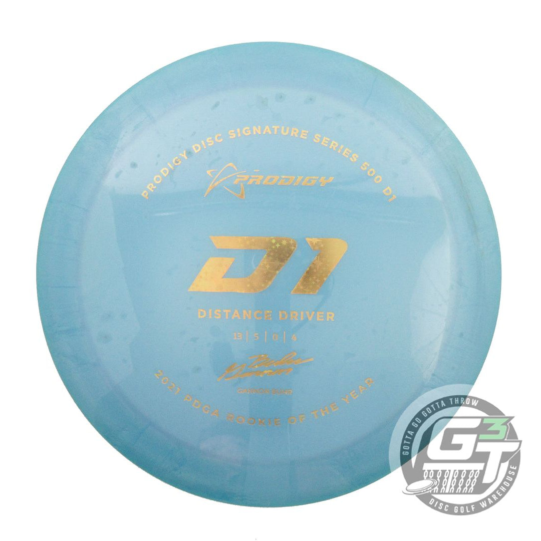 USED Prodigy Discs 500 D1 172g Teal Gold Star Foil Distance Driver Golf Disc