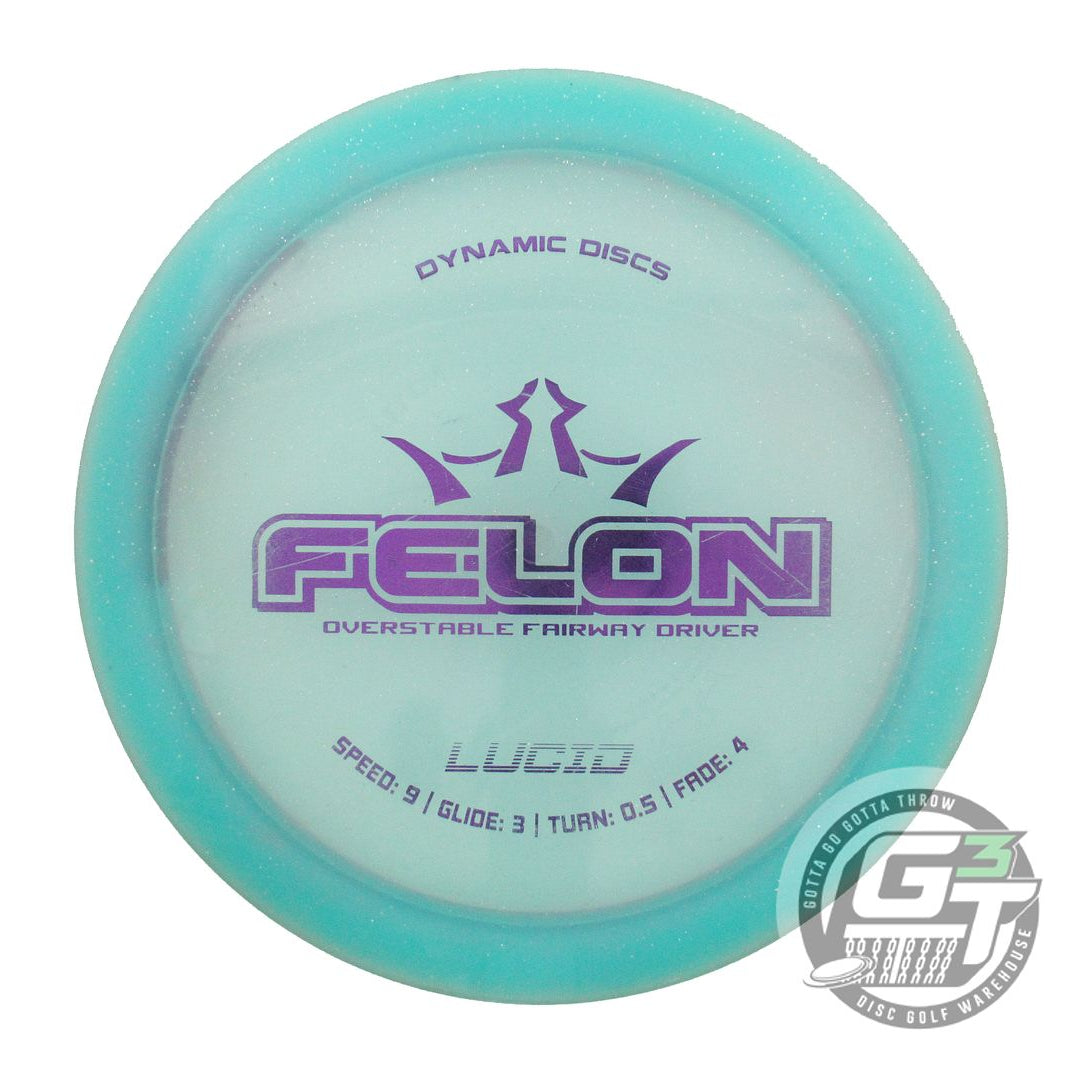 USED Dynamic Discs Lucid Felon 173g Seafoam Purple Foil Fairway Driver Golf Disc