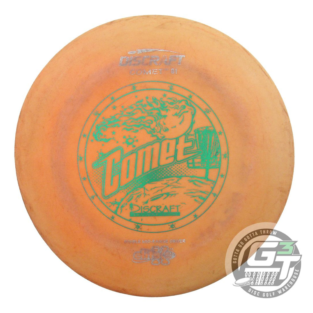 USED Discraft Elite X Comet 180g Orange Green Foil OOP Midrange Golf Disc
