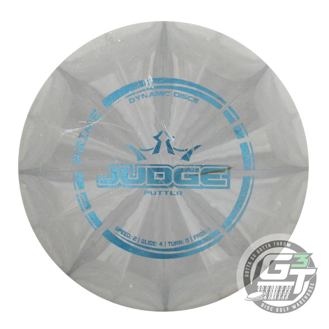 USED Dynamic Discs Prime Burst Judge 174g Gray Blue Foil Putter Golf Disc