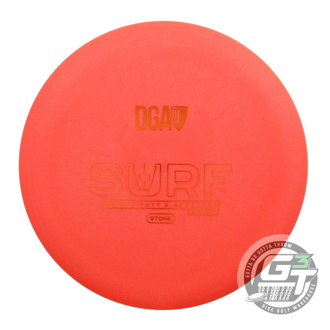 NOS DGA Stone Line Surf 175g Orange Copper Foil Midrange Golf Disc