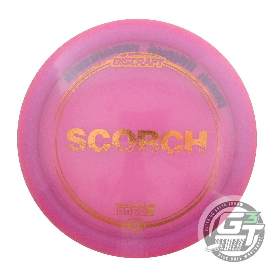 USED Discraft Z Scorch 174g Lilac Copper Foil Distance Driver Golf Disc