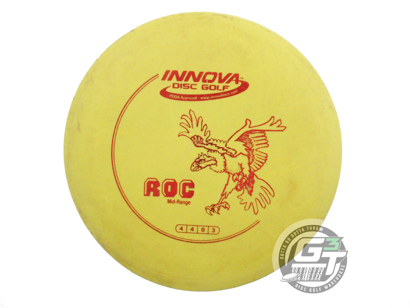 USED Innova DX Roc 171g Yellow Red Foil Midrange Golf Disc
