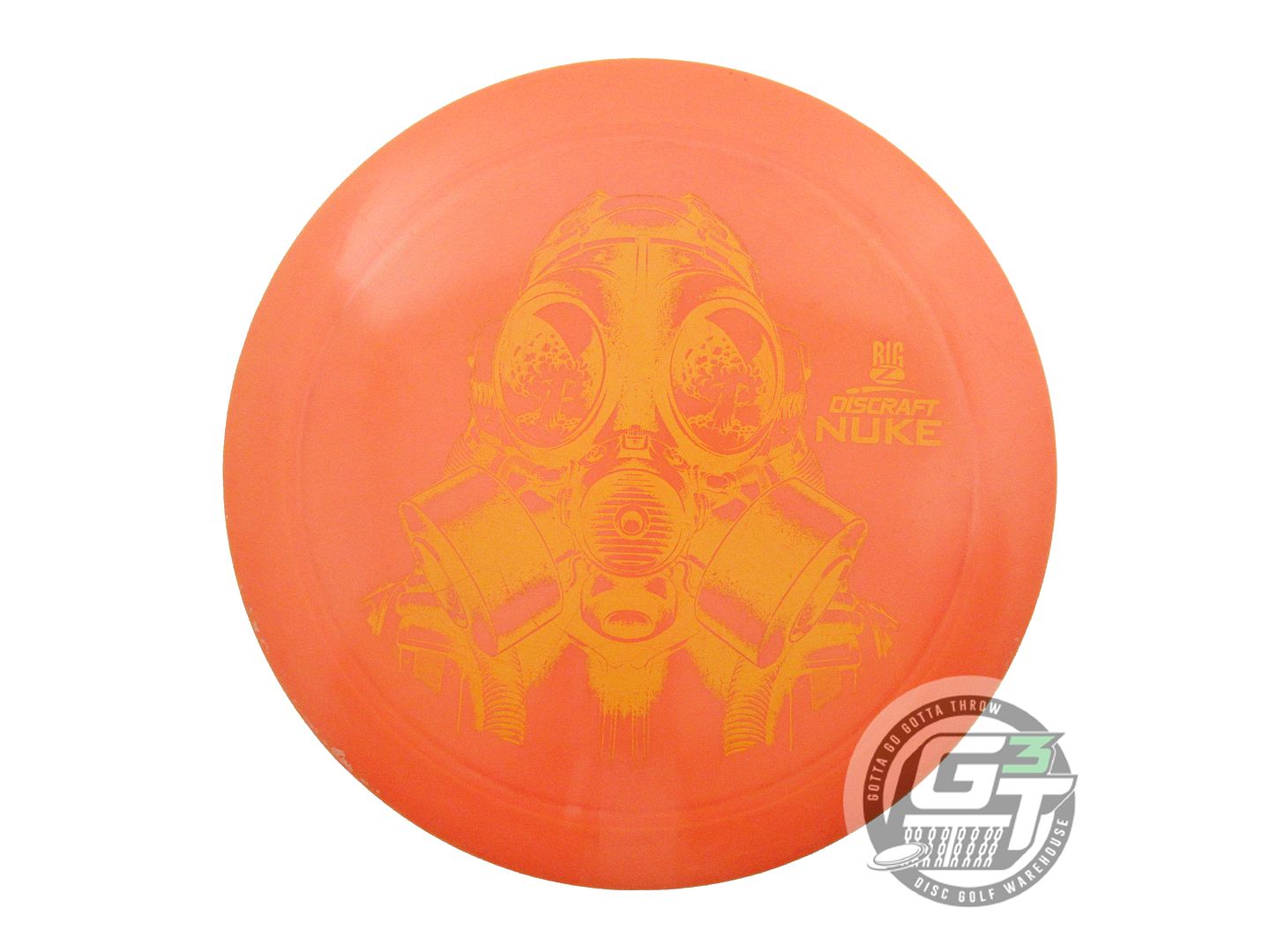 USED Discraft Big Z Nuke 174g Orange Yellow Stamp Distance Driver Golf Disc