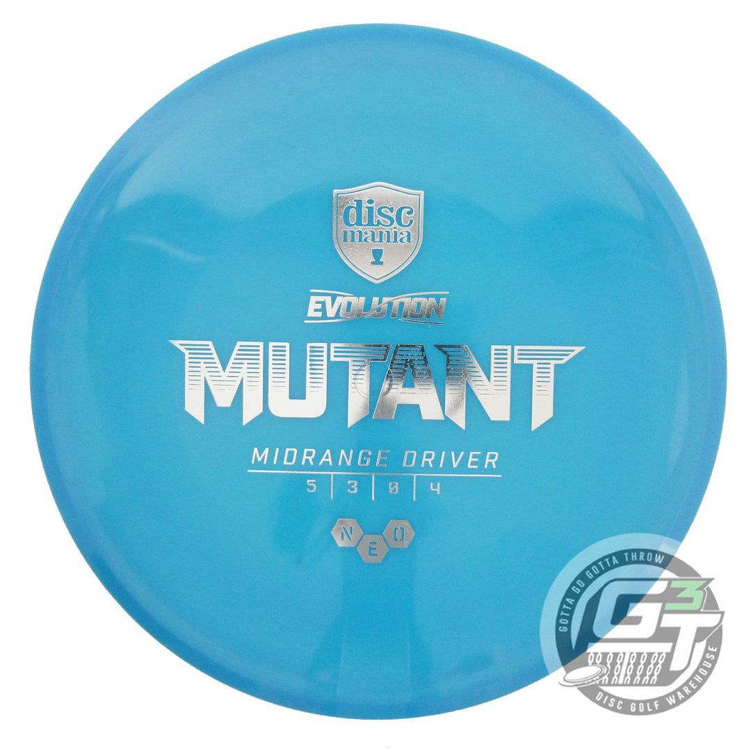 USED DiscMania Neo Mutant 174g Teal Silver Foil Midrange Golf Disc