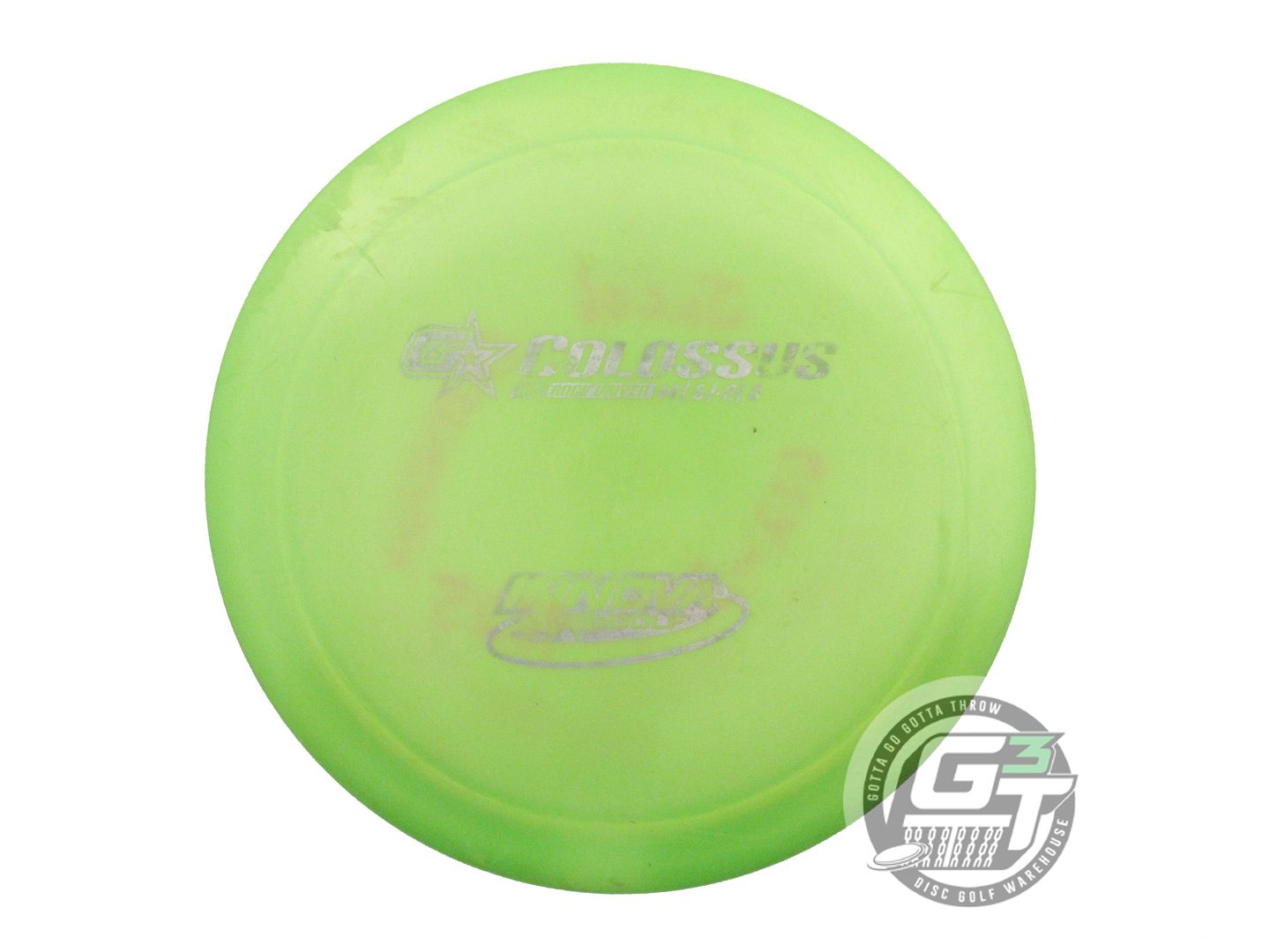 USED Innova GStar Colossus 175g Lime Silver Stamp Distance Driver Golf Disc