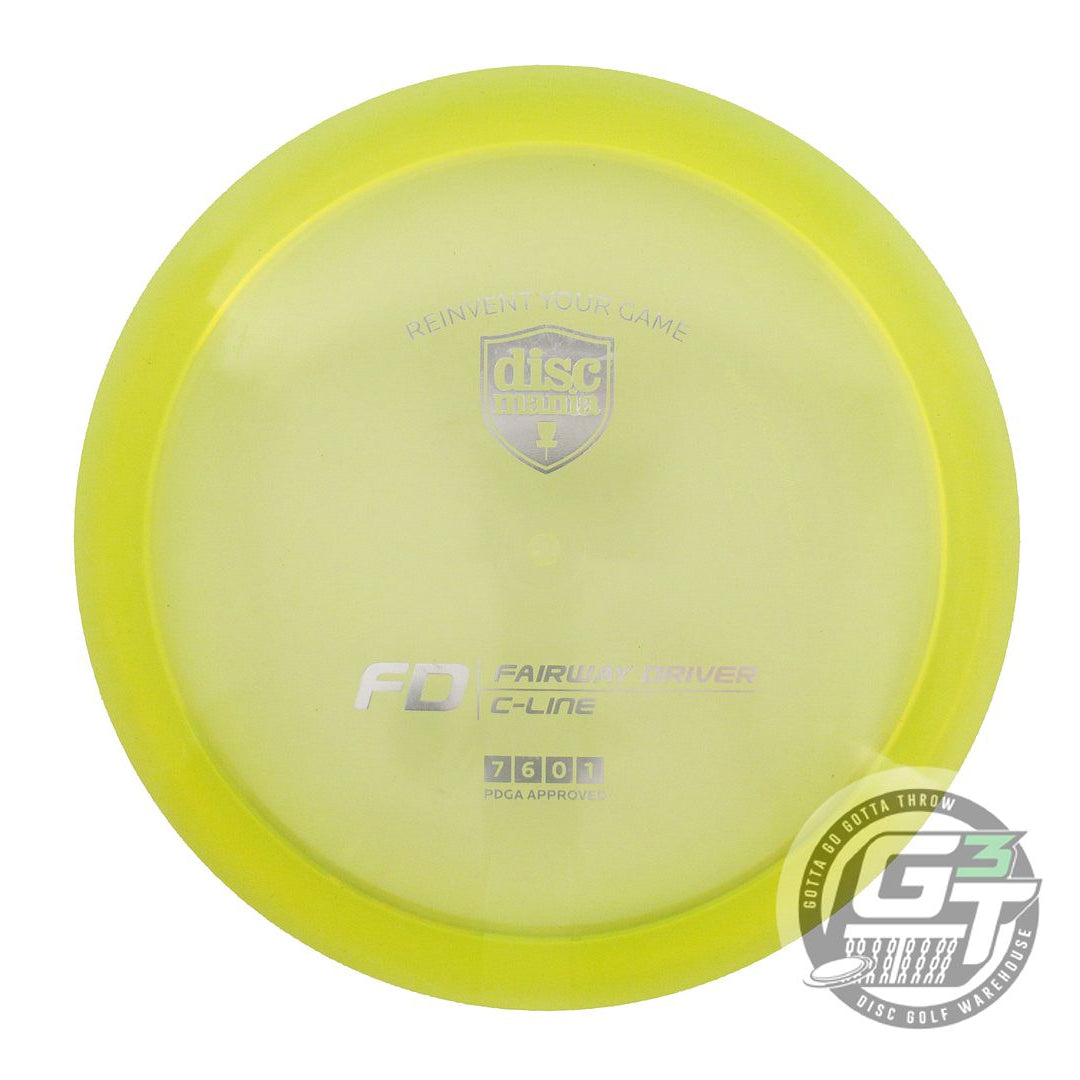 NOS DiscMania C-Line FD 171g Yellow Silver Foil Fairway Driver Golf Disc