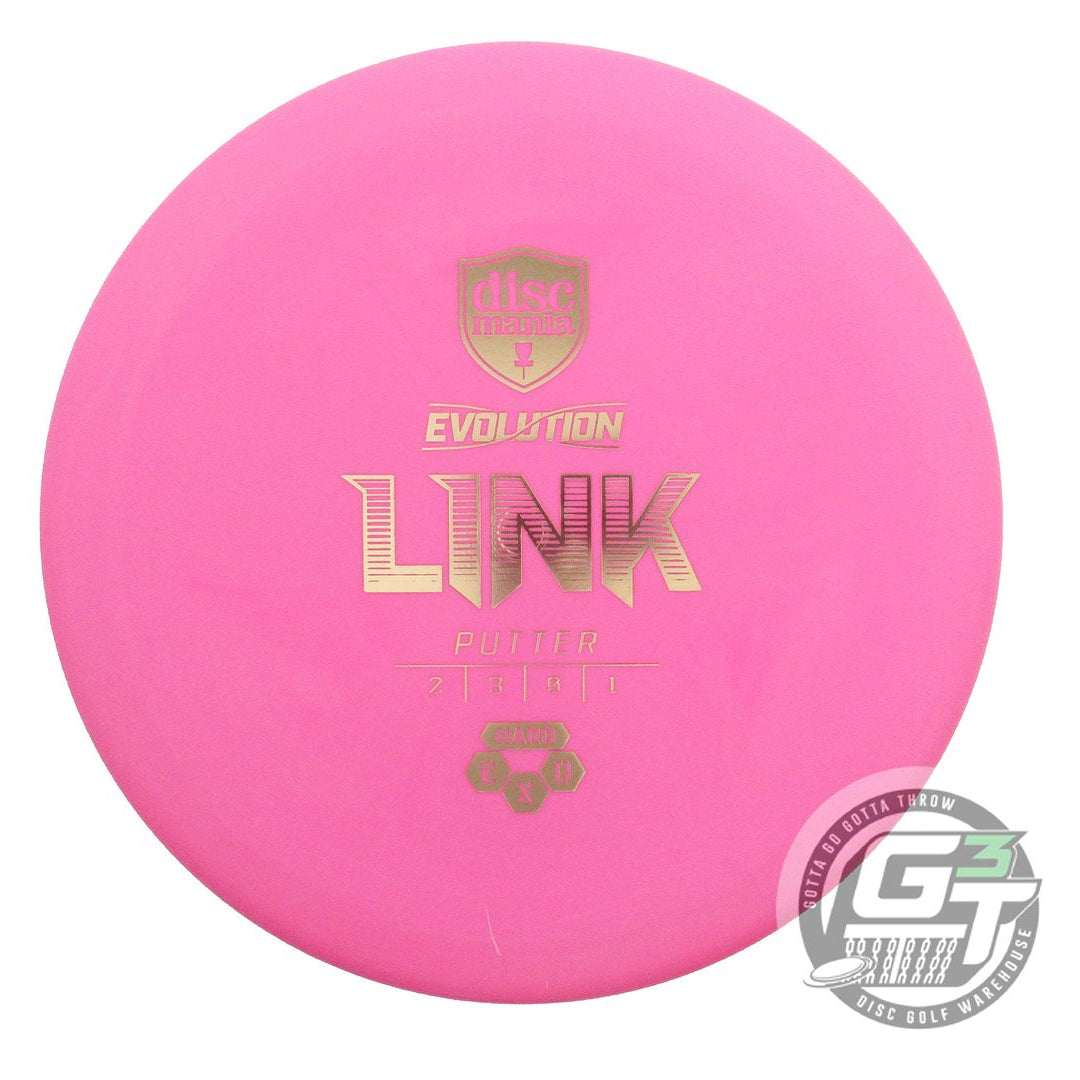 USED DiscMania Exo Hard Link 173g Pink Gold Foil Putter Golf Disc