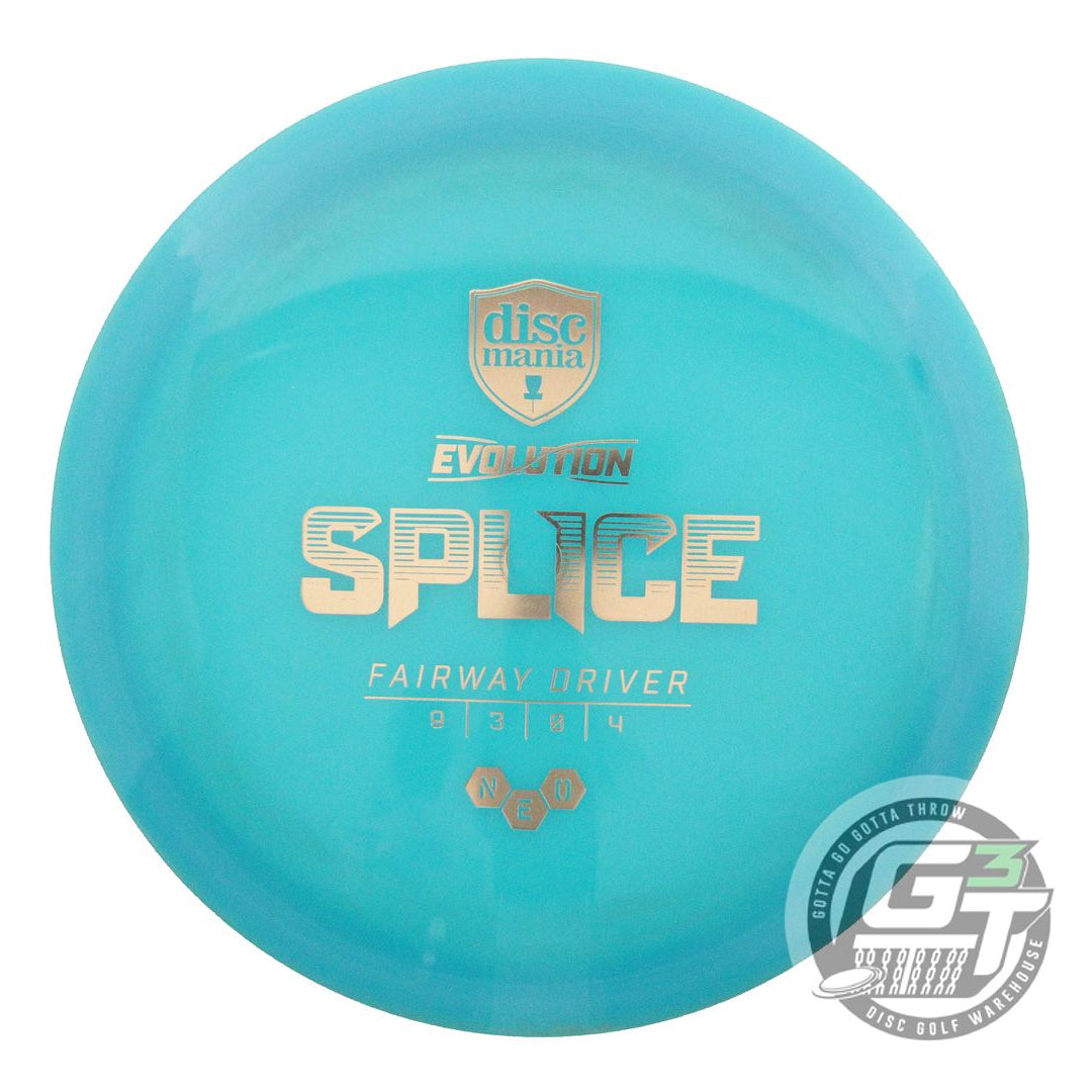 USED DiscMania Neo Splice 175g Teal Gold Foil Fairway Driver Golf Disc