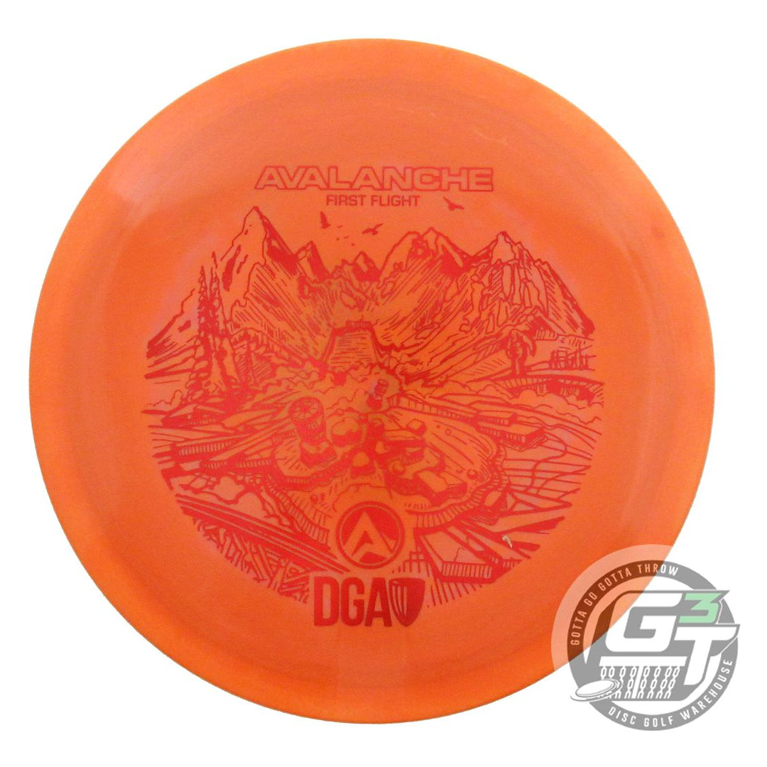 USED DGA FIRST RUN ProLine Avalanche 169g Orange Red Foil Fairway Driver Disc