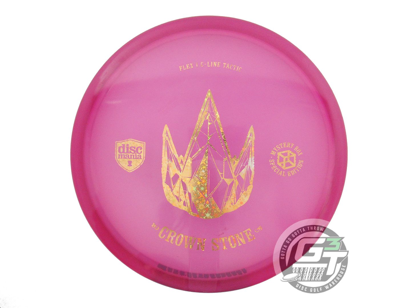 USED DiscMania CROWN STONE C-Line Flex 1 Tactic 174g Magenta Putter Golf Disc