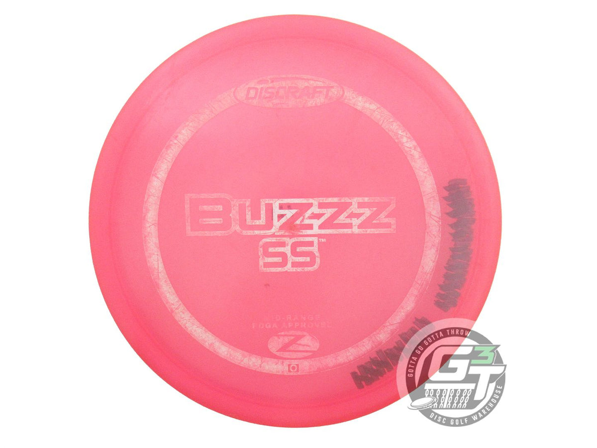 USED Discraft Z Buzzz SS 177g Pink White Stamp PFN Midrange Golf Disc