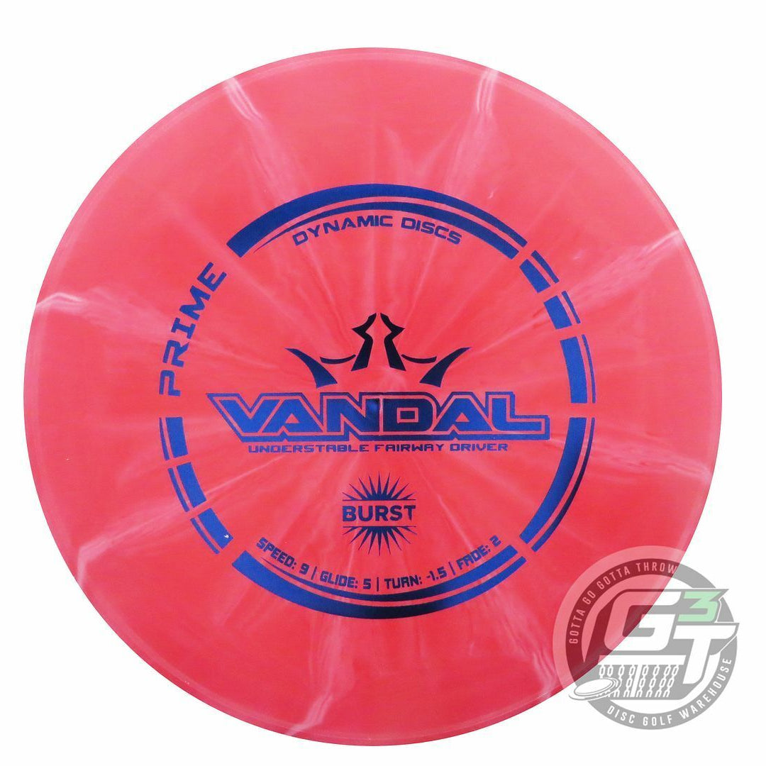 Dynamic Discs Prime Burst Vandal Fairway Driver Golf Disc (Individually Listed)