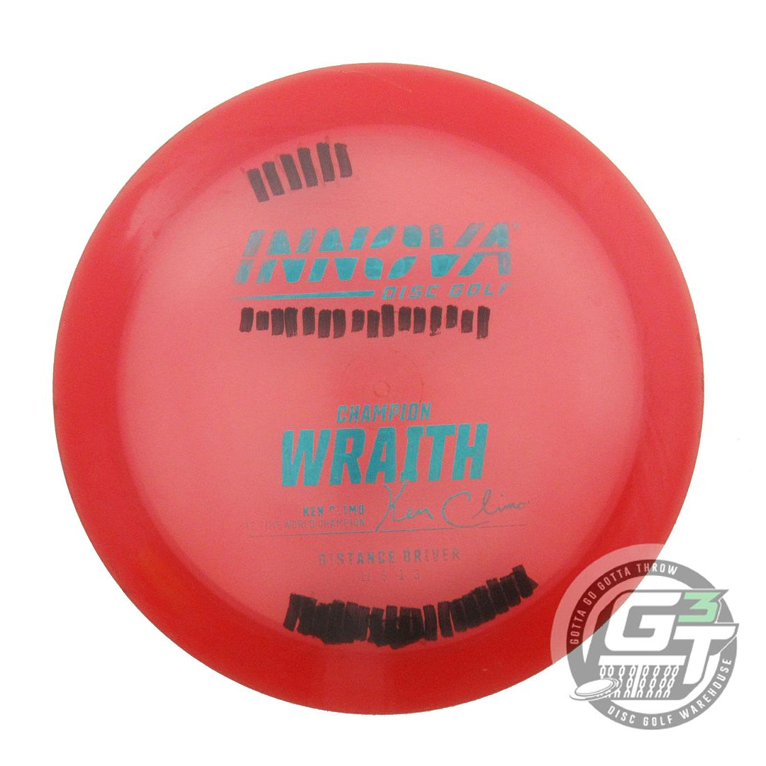 USED Innova Champion Wraith 173g Red Teal Foil Distance Driver Golf Disc
