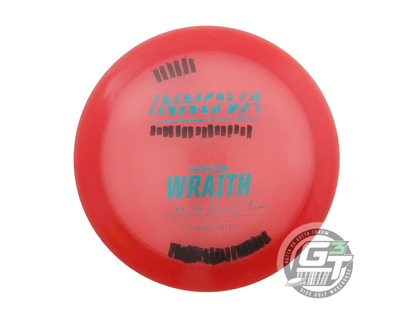 USED Innova Champion Wraith 173g Red Teal Foil Distance Driver Golf Disc