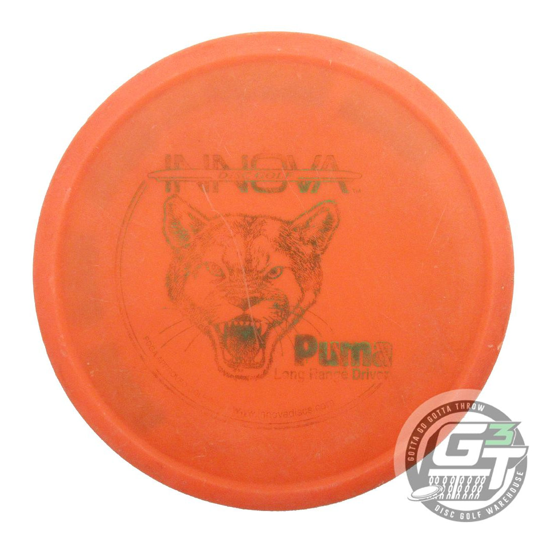 USED Innova DX Puma 144g Orange Green Foil OOP Midrange Golf Disc